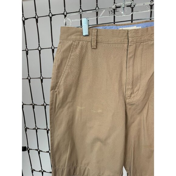 Mens J.Crew Beige Cotton Chino Shorts Size 31 Minor Discoloration on Front - Picture 11 of 14